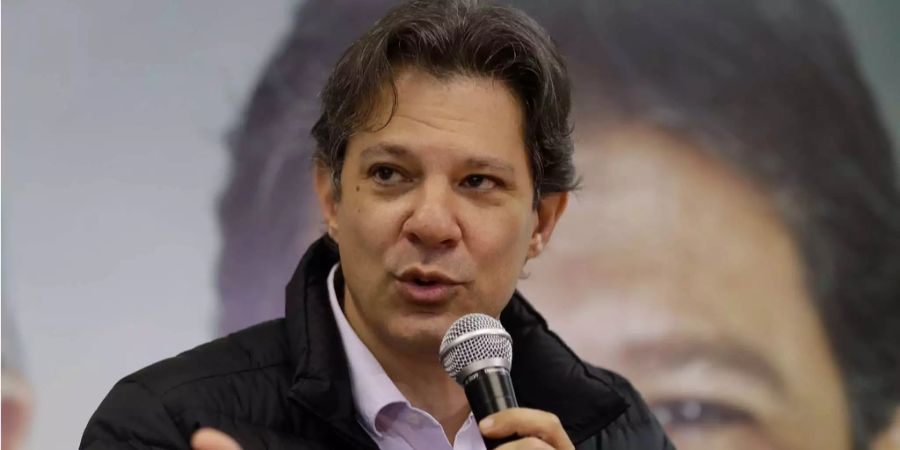 Der Ex-Bürgermeister von São Paulo, Fernando Haddad von der linken Arbeiterpartei.