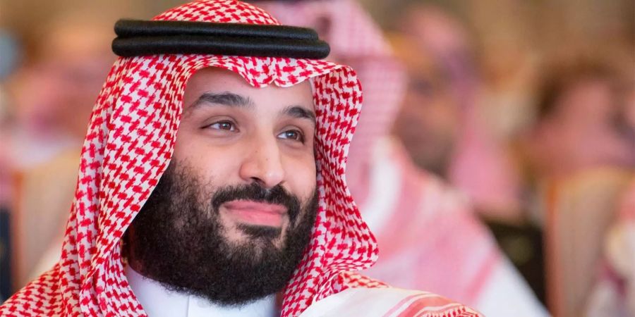 Kronprinz Mohammed bin Salman bin Abdulaziz Al Saud von Saudi-Arabien nimmt an der Investorenkonferenz teil.