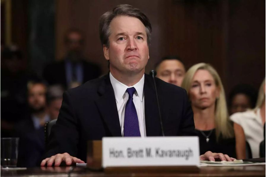 Mehrere Politiker wurden Angriff von Extremisten. Im Bild: Brett Kavanaugh vor dem US-Justizausschuss. (Archiv)