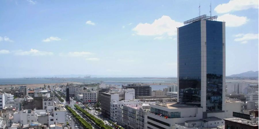 Ausblick auf die tunesische Hauptstadt Tunis.
