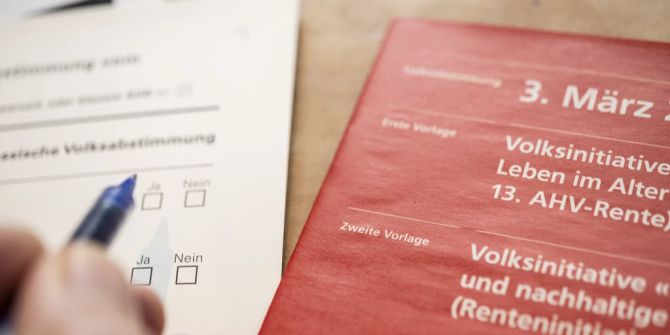 Stimmbeteiligung AHV Initiativen Volksabstimmung