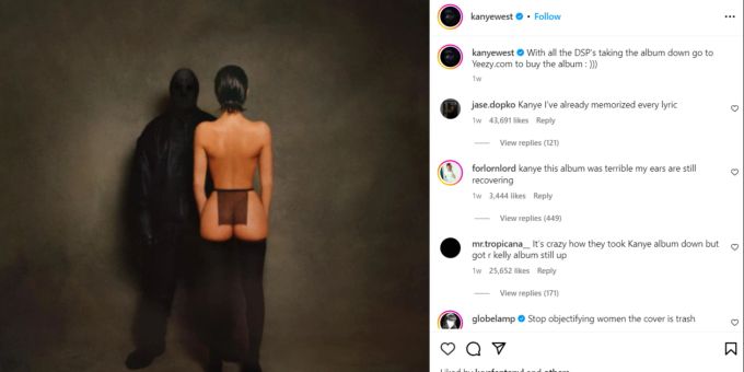 Kanye West stellt seine Frau immer wieder halbnackt zur Schau. Kanye West