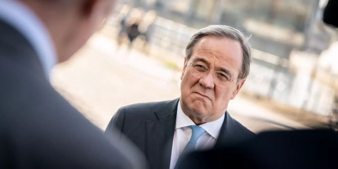 Mit der Wahl von Armin Laschet (CDU) zum Kanzlerkandidaten waren nicht alle aus der Union einverstanden. Armin Laschet Markus Söder