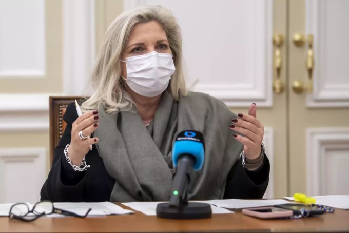Nathalie Fontanet leitet provisorisch das Departement für Wirtschaftsförderung. pierre maudet