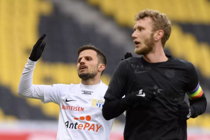 Antonio Marchesano reagiert im Spiel seines FCZ gegen YB. Antonio Marchesano FCZ YB