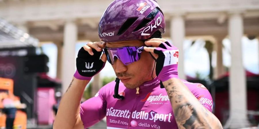 Musste den 104. Giro d’Italia vorzeitig beenden: Caleb Ewan. Foto: Marco Alpozzi/LaPresse via ZUMA Press/dpa