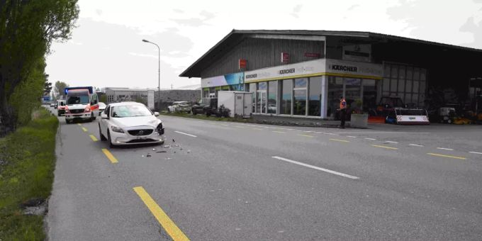 Auffahrkollision auf der Burietstrasse in Thal.