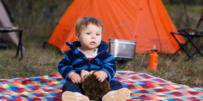 Baby, Camping, Zelt, Natur