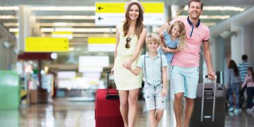 Familie, Flughafen, Reise, Ferien, Kinder
