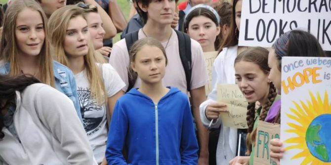 Greta Thunberg und andere Klimaschützer