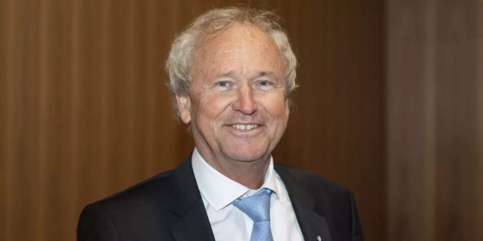 Der damalige Regierungsratskandidat Paul Winiker von der SVP anlässlich einer Podiums-Diskussionsrunde aller Luzerner Regierungsratskandidaten am 12.03.19 in Luzern. Paul Winiker