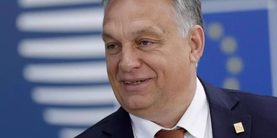 Ungarns rechtsnationalistischer Regierungschef Viktor Orban hält die Nominierung von Ursula von der Leyen für einen «wichtigen Sieg». Foto: Geoffroy Van Der Hasselt/AFP Pool/AP