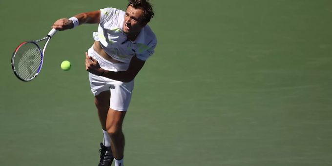 Dynamisch und überzeugend: Daniil Medwedew kam zum Auftakt des US Open kaum ins Schwitzen. Novak Djokovic Daniil Medwedew