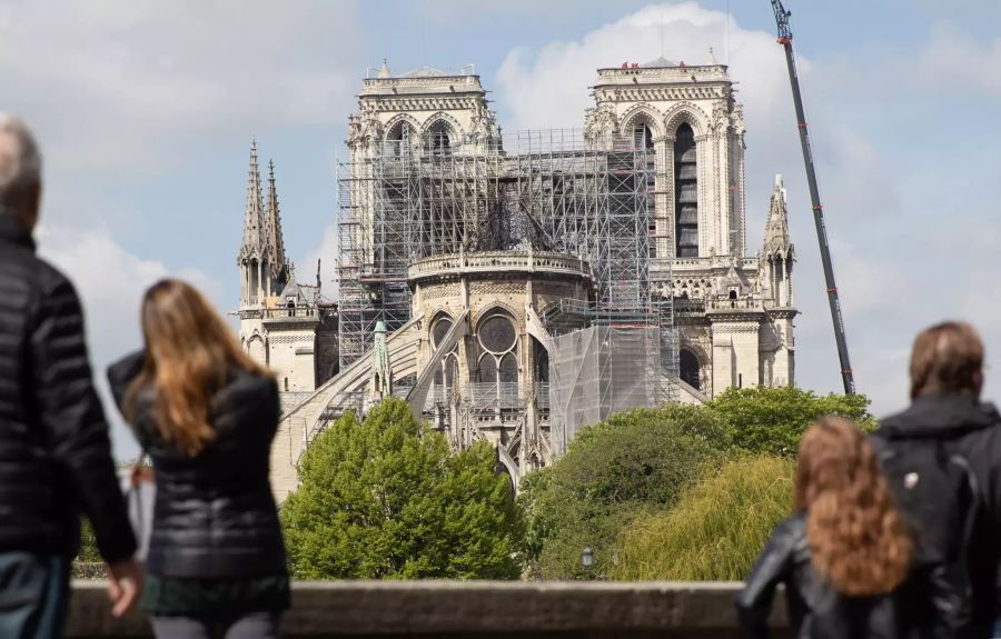 Nach dem Brand der Kathedrale Notre-Dame