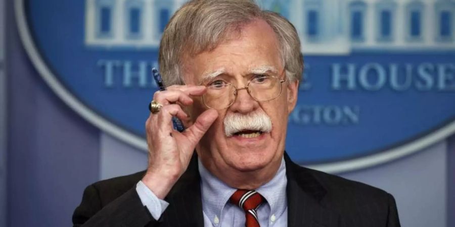 John Bolton bei einer Pressekonferenz im vergangenen August in Washington. Foto: Evan Vucci/AP