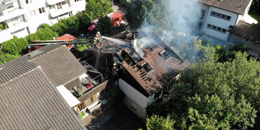Wohnhaus nach Brand unbewohnbar