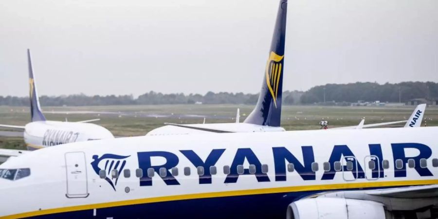 Ryanair-Maschinen auf dem Vorfeld des Flughafens Weeze. Foto: Marcel Kusch