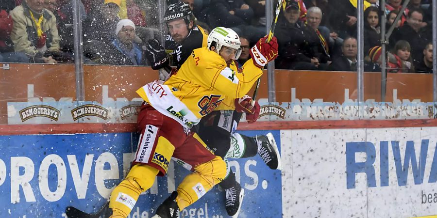 Biels Damien Riat (vorne) kann sich bei den Washington Capitals beweisen