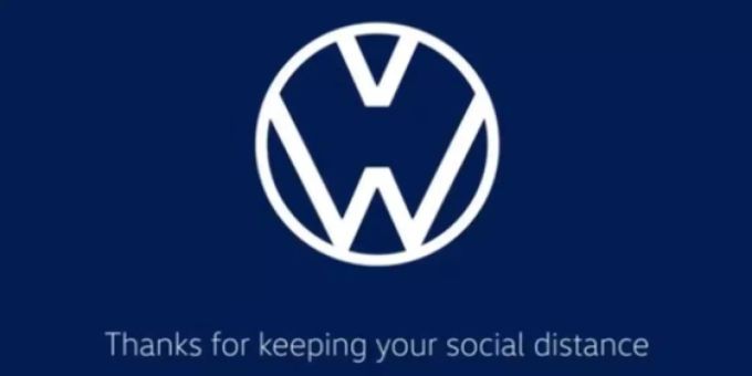 Social Distancing - VW und Audi passen wegen Corona-Krise Logos an