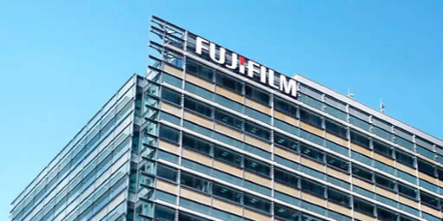 Fujifilm Firmenlogo Gebäude