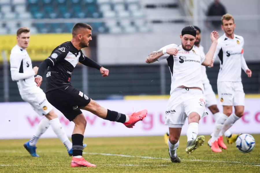 Holender erzielt die Führung für Lugano gegen YB.