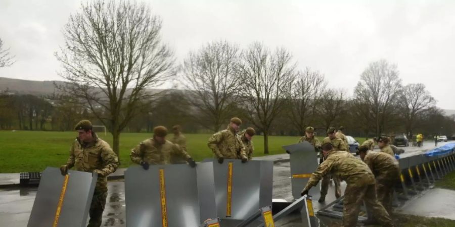 Soldaten in Ilkley in West Yorkshire