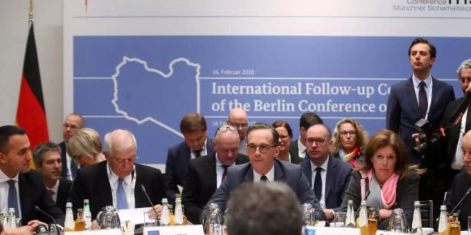Aussenminister Heiko Maas auf dem Libyen-Treffen während der Münchner Sicherheitskonferenz. Foto: Michael Dalder/Reuters Pool/dpa Aussenminister Heiko Maas auf dem Libyen-Treffen während der Münchner Sicherheitskonferenz. Foto: Michael Dalder/Reuters Pool/dpa
