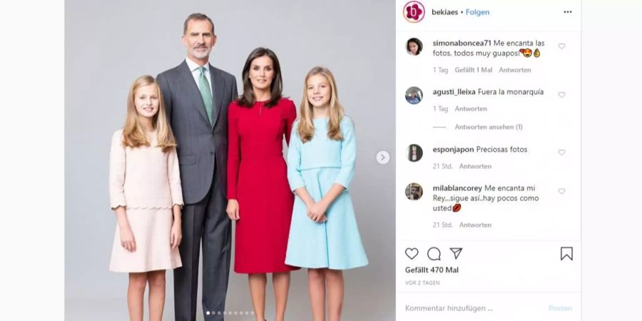 spanische royals neues foto