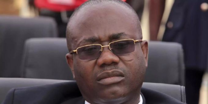 Wegen Korruption angeklagt: Ex-FIFA-Funktionär Kwesi Nyantakyi. Foto: Christian Thompson/AP/dpa Wegen Korruption angeklagt: Ex-FIFA-Funktionär Kwesi Nyantakyi. Foto: Christian Thompson/AP/dpa