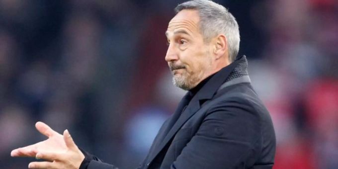 Trifft mit Frankfurt auf seinen Ex-Club RB Salzburg: Trainer Adi Hütter. Foto: Roland Weihrauch/dpa Trifft mit Frankfurt auf seinen Ex-Club RB Salzburg: Trainer Adi Hütter. Foto: Roland Weihrauch/dpa