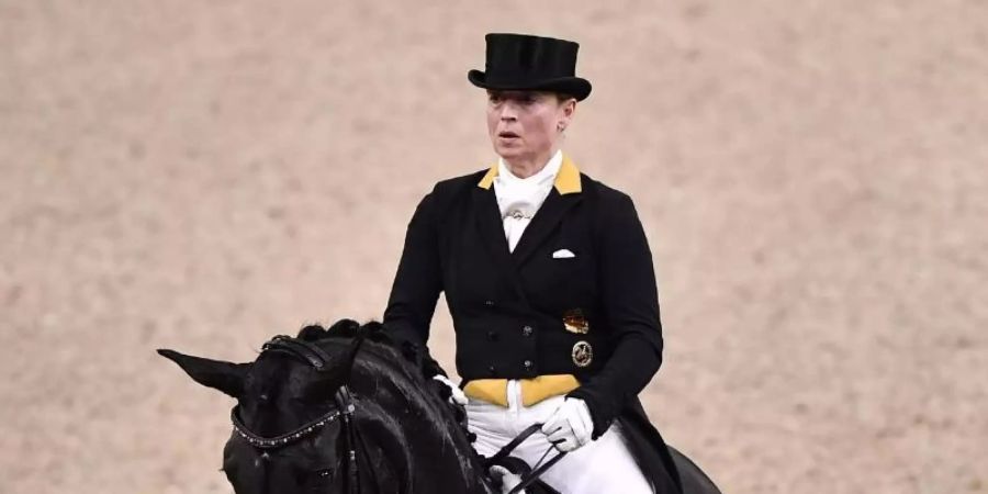 Isabell Werth hat auf Weihegold die Dressur-Quali in Amsterdam gewonnen. Foto: Bjorn Larsson Rosvall/TT News Agency/dpa