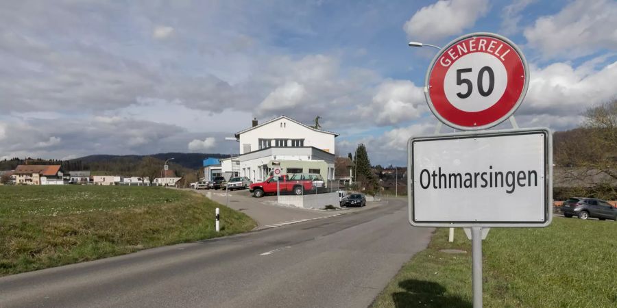 Einfahrtstrasse Richtung Othmarsingen.