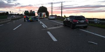 Mörschwil: Auffahrkollision mit drei Autos infolge Sonnenblendung