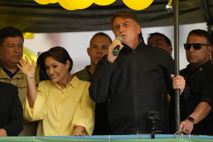 Jair Bolsonaro bei seinem Auftritt in Juiz de Fora. jair bolsonaro