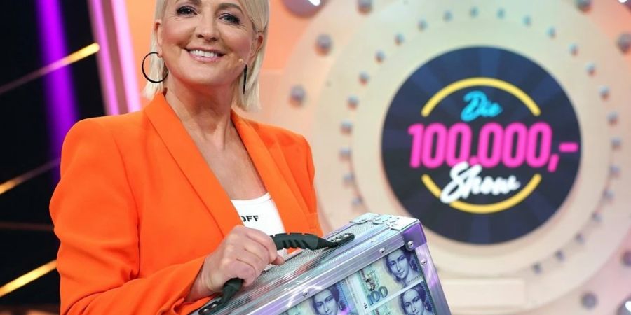 Ulla Kock am Brink moderiert erneut die «100.000 Mark Show».