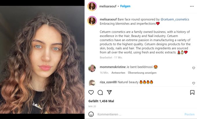 Politik-Studentin Melisa Raouf ist eine Naturschönheit. Miss-Wahl