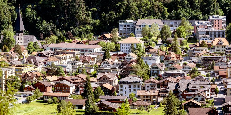 Blick auf Meiringen.