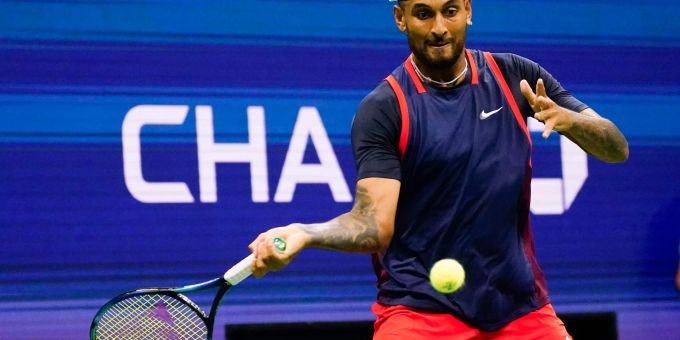 Nick Kyrgios steht bei den US-Open im Achtelfinale. Nick Kyrgios steht bei den US-Open im Achtelfinale.