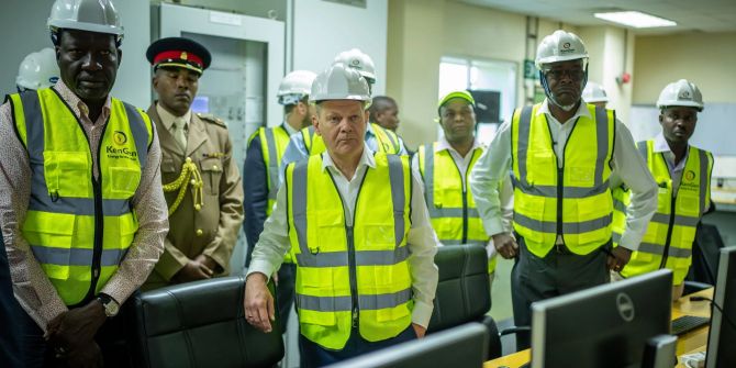 Olaf Scholz in Kenia