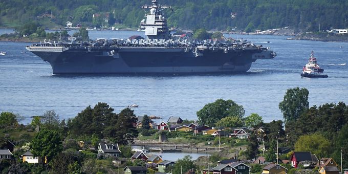Die USS Gerald R. Ford, Flugzeugträger der USA wurde zurückgezogen. USS Gerald R. Ford