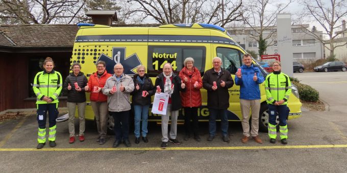 Der Sponsor der Aktion «SOS-Rettungsdose», der Lions Club Dorneck, hat die Finanzierung von mittlerweile insgesamt 4'000 Dosen komplett übernommen.