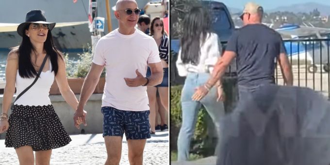 Milliardär fummelt - Jeff Bezos leistet sich peinliche Po-Klatsche