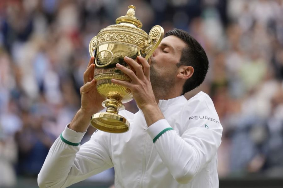 In Wimbledon feierte Novak Djokovic sechs Siege, zuletzt ebenfalls 2021.