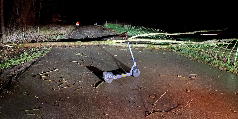 Der E-Scooter-Fahrer verletzte sich bei der Kollision leicht.