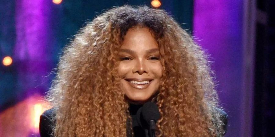 Janet Jackson bei der Einweihungszeremonie der Rock &amp; Roll Hall of Fame in New York 2019. Foto: Evan Agostini/Invision/AP/dpa