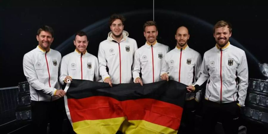 Das deutsche Tennis-Team steht im Davis Cup nach dem Erfolg gegen Serbien vor dem Viertelfinaleinzug. Foto: Paul Zimmer/Paul Zimmer/obs
