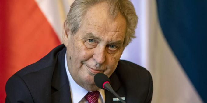 Tschechischer Präsident Milos Zeman milos? zeman