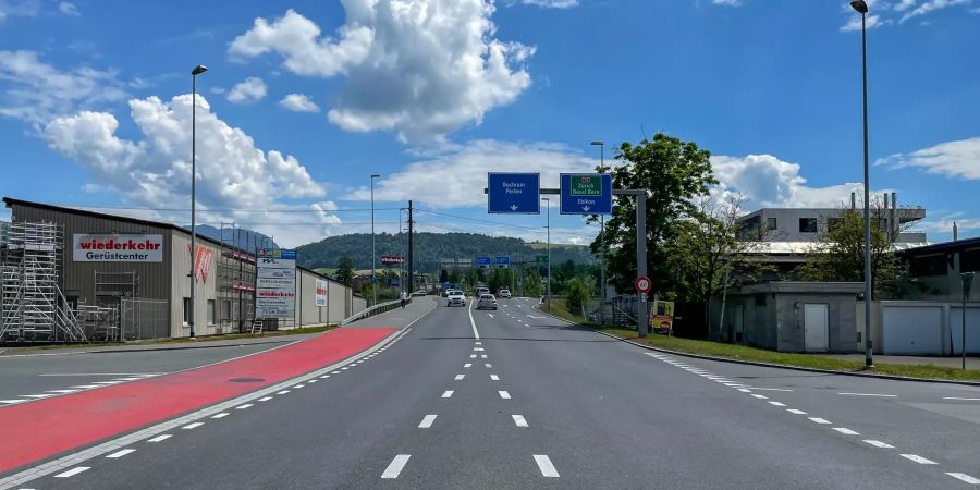 Die Autobahneinfahrt Buchrain.