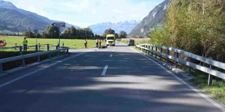 Mels SG - Auffahrkollision zwischen Motorrad und Auto