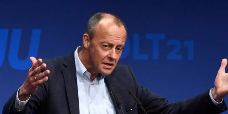 Friedrich Merz hat SPD, Grünen und FDP Anerkennung für ihr Sondierungspapier ausgesprochen: «Sie haben, wie ich finde, ein beachtliches Papier vorgelegt». Foto: Bernd Thissen/dpa